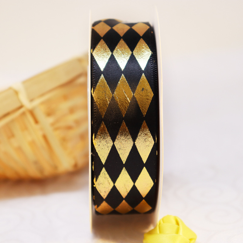 Yunling houndstooth kaspinė plaukų aksesuaras, poliesteris