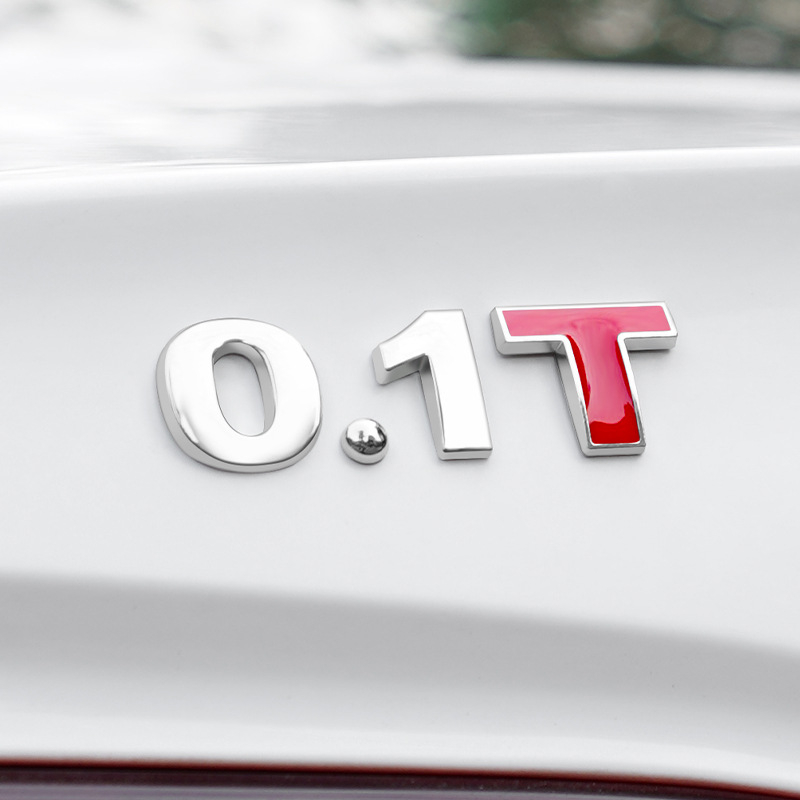 3D variklio tūrio lipdukas – automobilio korpuso lipdukas, klijavimo montavimas, diapazonas 1.4T–3.0L