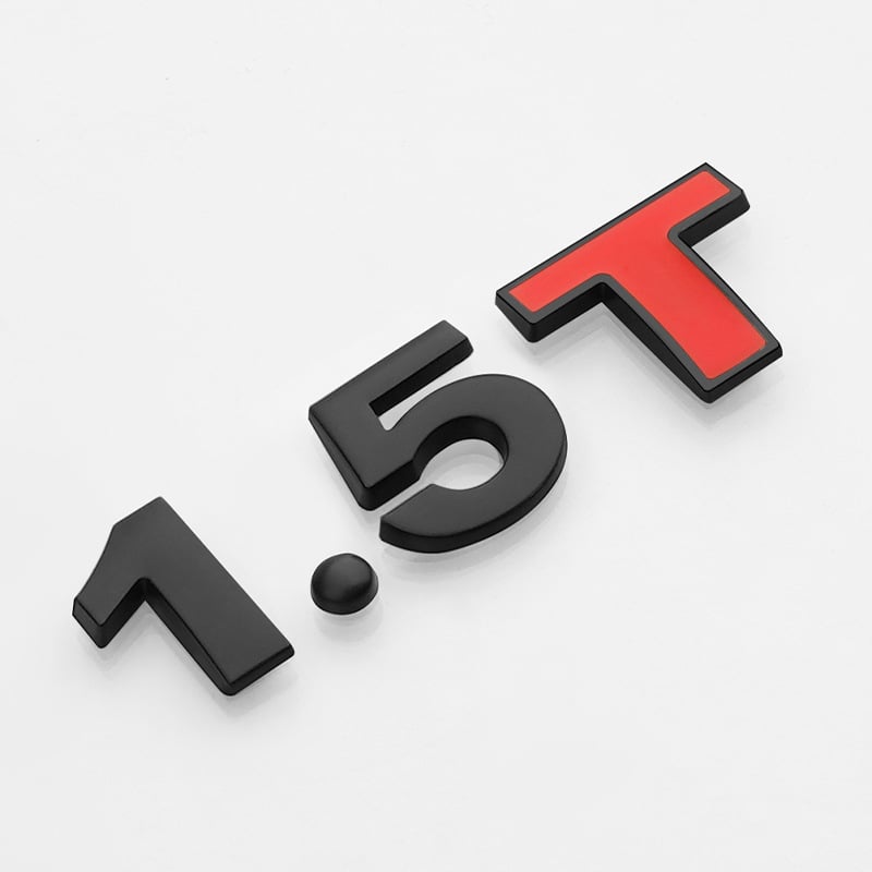 3D variklio tūrio lipdukas – automobilio korpuso lipdukas, klijavimo montavimas, diapazonas 1.4T–3.0L