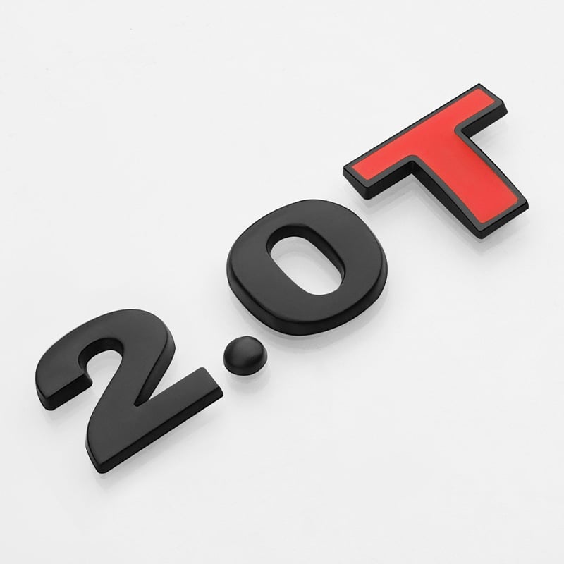 3D variklio tūrio lipdukas – automobilio korpuso lipdukas, klijavimo montavimas, diapazonas 1.4T–3.0L