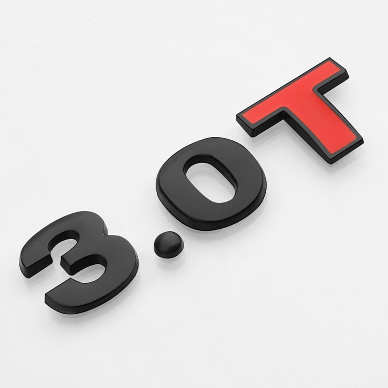 3D variklio tūrio lipdukas – automobilio korpuso lipdukas, klijavimo montavimas, diapazonas 1.4T–3.0L