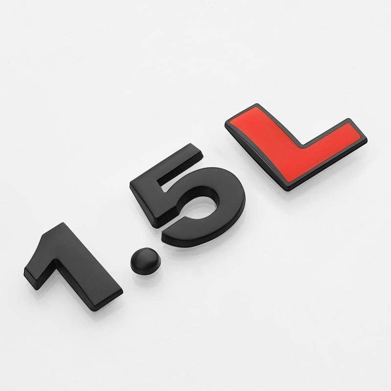 3D variklio tūrio lipdukas – automobilio korpuso lipdukas, klijavimo montavimas, diapazonas 1.4T–3.0L