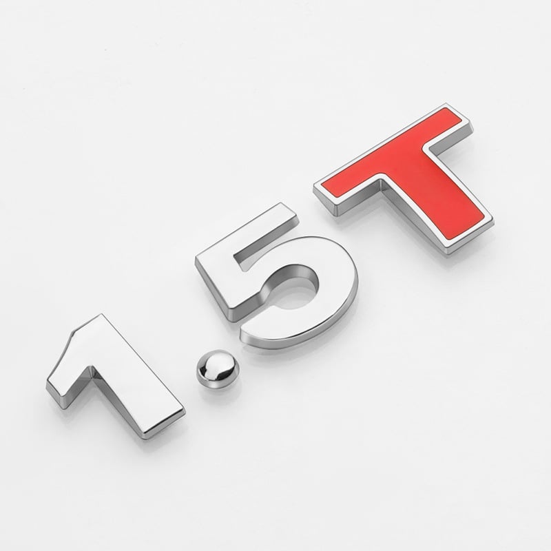 3D variklio tūrio lipdukas – automobilio korpuso lipdukas, klijavimo montavimas, diapazonas 1.4T–3.0L