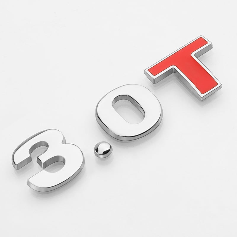 3D variklio tūrio lipdukas – automobilio korpuso lipdukas, klijavimo montavimas, diapazonas 1.4T–3.0L