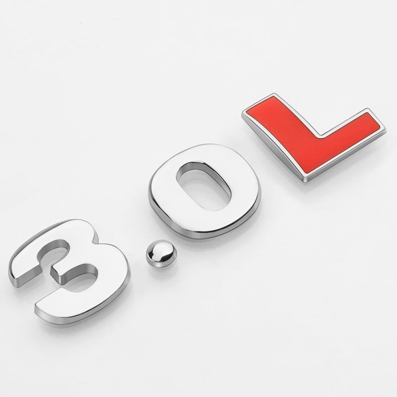 3D variklio tūrio lipdukas – automobilio korpuso lipdukas, klijavimo montavimas, diapazonas 1.4T–3.0L