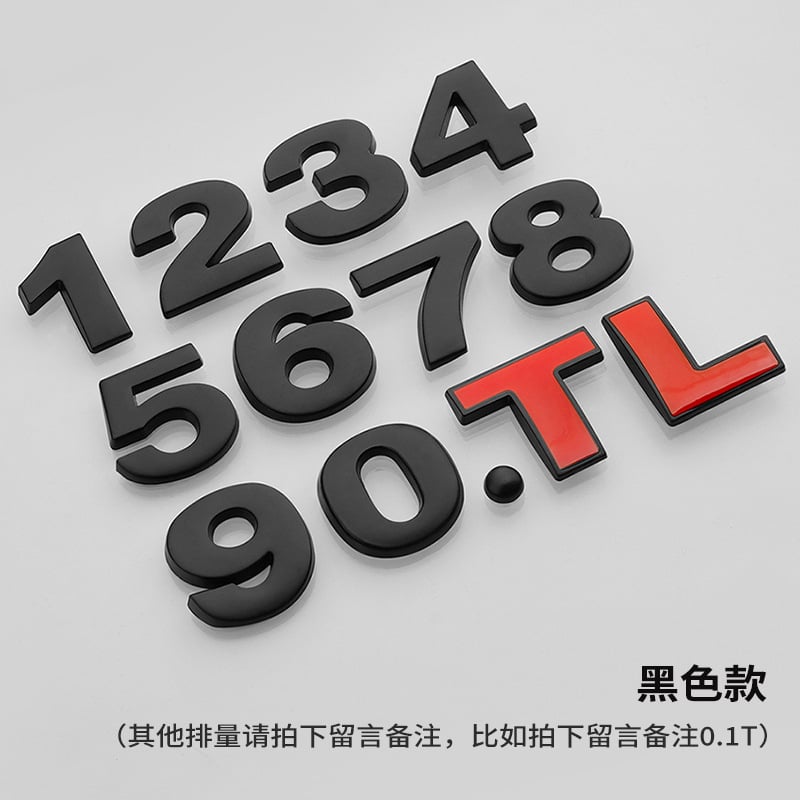 3D variklio tūrio lipdukas – automobilio korpuso lipdukas, klijavimo montavimas, diapazonas 1.4T–3.0L