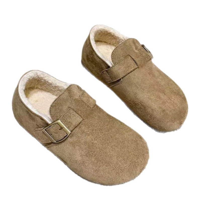 Ženske loafers s debelim potplatom, fleece unutrašnjost, PU gornji dio, gumeni potplat