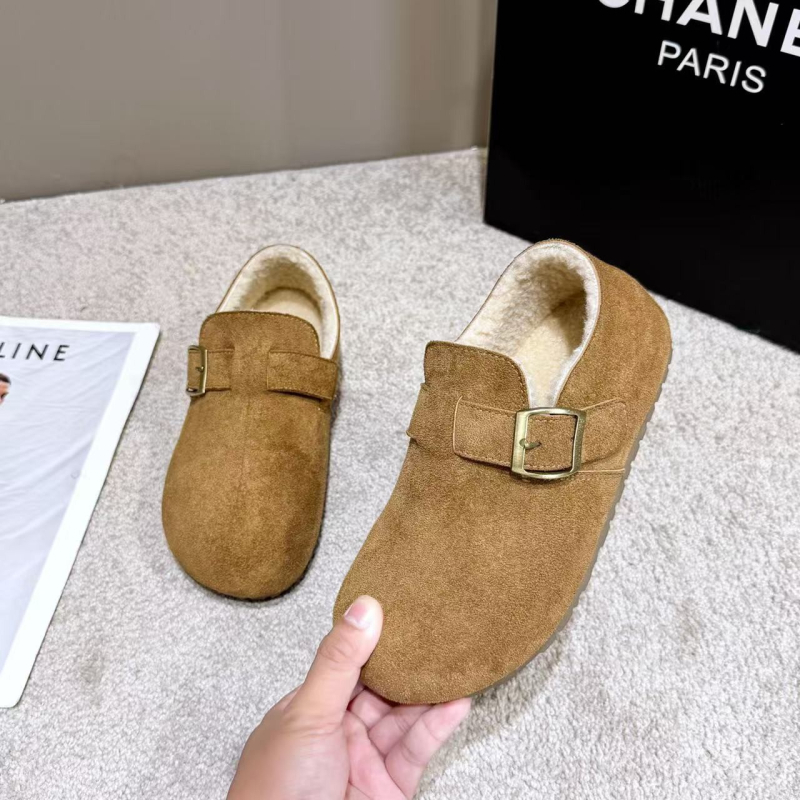 Ženske loafers s debelim potplatom, fleece unutrašnjost, PU gornji dio, gumeni potplat