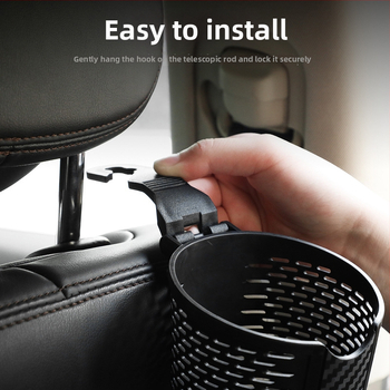 Automobilinis puodelio laikiklis ir sėdynės nugaros laikiklis — TPR, modelis c1743, tinka sėdynės atlošui, pritaikymas galimas