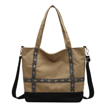 Sievietes auduma tote soma biznesa ikdienas lietošanai ar rāvējslēdzēja aizvēršanu, poliesteres iekšpuse, vertikāla kvadrāta forma, iekšējā rāvējslēdzēja kabata, viena pleca siksna