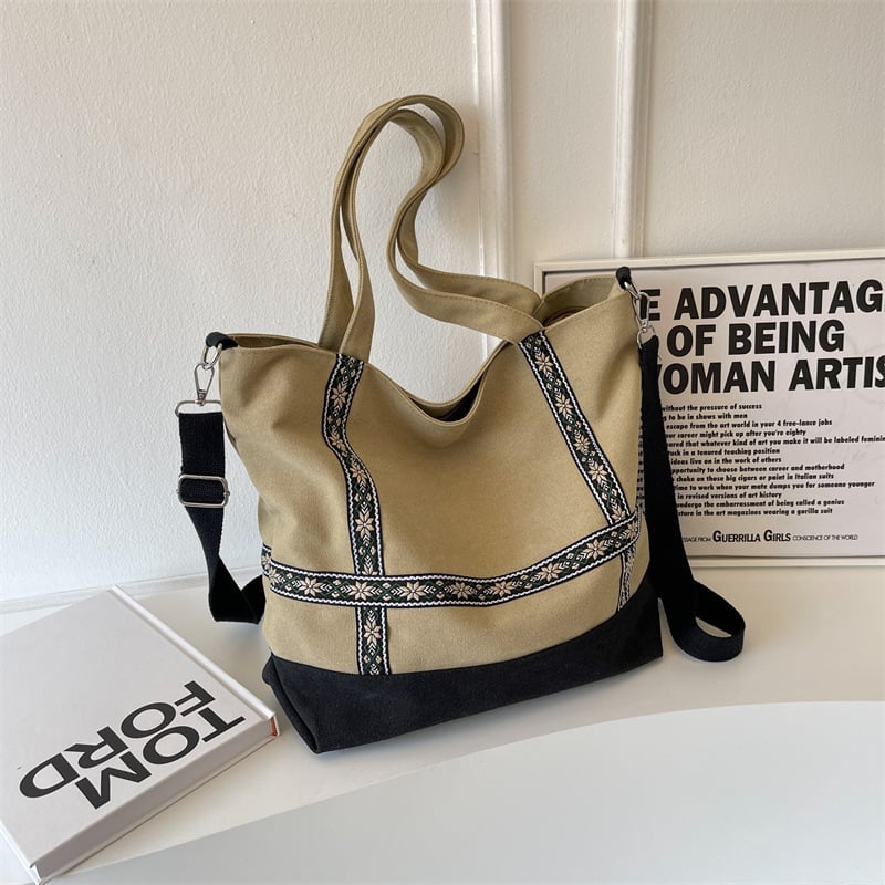 Sievietes auduma tote soma biznesa ikdienas lietošanai ar rāvējslēdzēja aizvēršanu, poliesteres iekšpuse, vertikāla kvadrāta forma, iekšējā rāvējslēdzēja kabata, viena pleca siksna