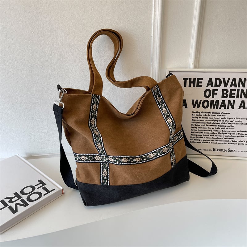 Sievietes auduma tote soma biznesa ikdienas lietošanai ar rāvējslēdzēja aizvēršanu, poliesteres iekšpuse, vertikāla kvadrāta forma, iekšējā rāvējslēdzēja kabata, viena pleca siksna