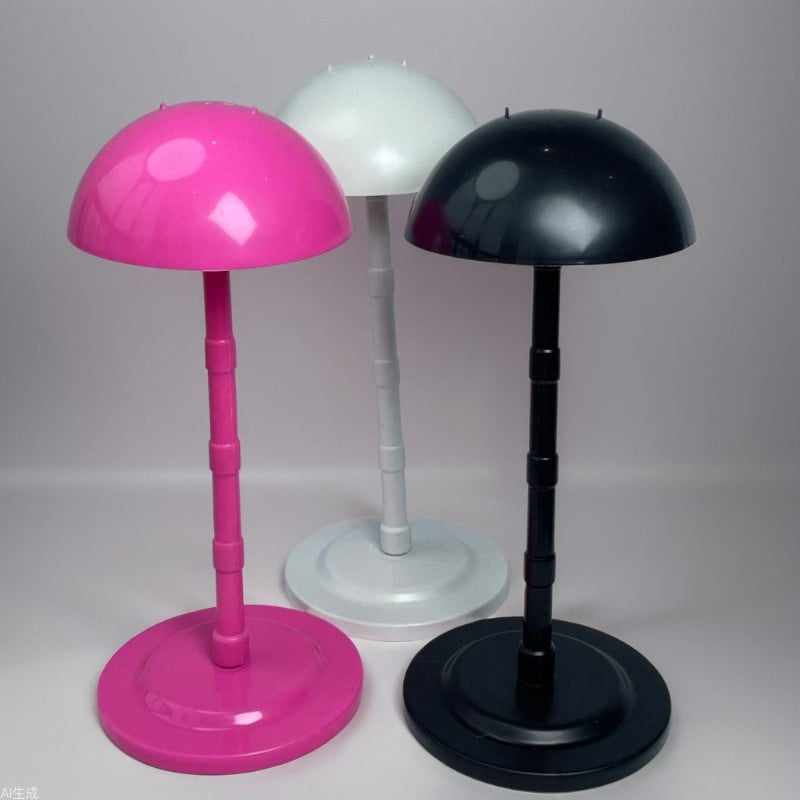 Αποσπώμενη κεφαλή-φόρμα προβολής περούκας με υποστήριξη καπέλου σε μορφή μανιταριού, μοντέλο H12, προσαρμόσιμη υποστήριξη σχήματος, ιδιωτική ετικέτα