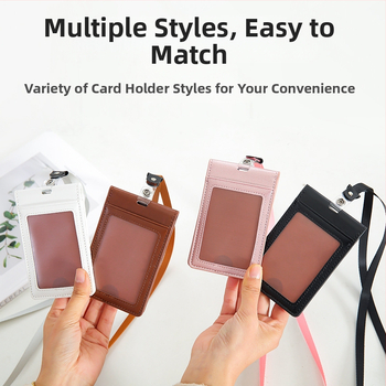 Yue Lu kartes turētājs no PU ādas – mūsdienīgs minimālistisks stils, PU iekšējā odere