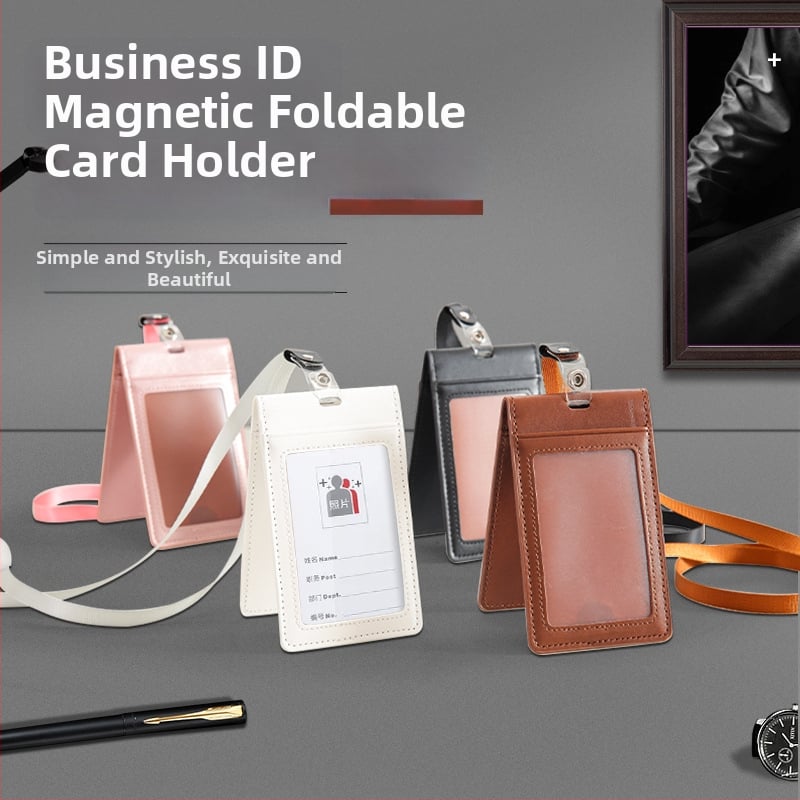 Yue Lu kartes turētājs no PU ādas – mūsdienīgs minimālistisks stils, PU iekšējā odere