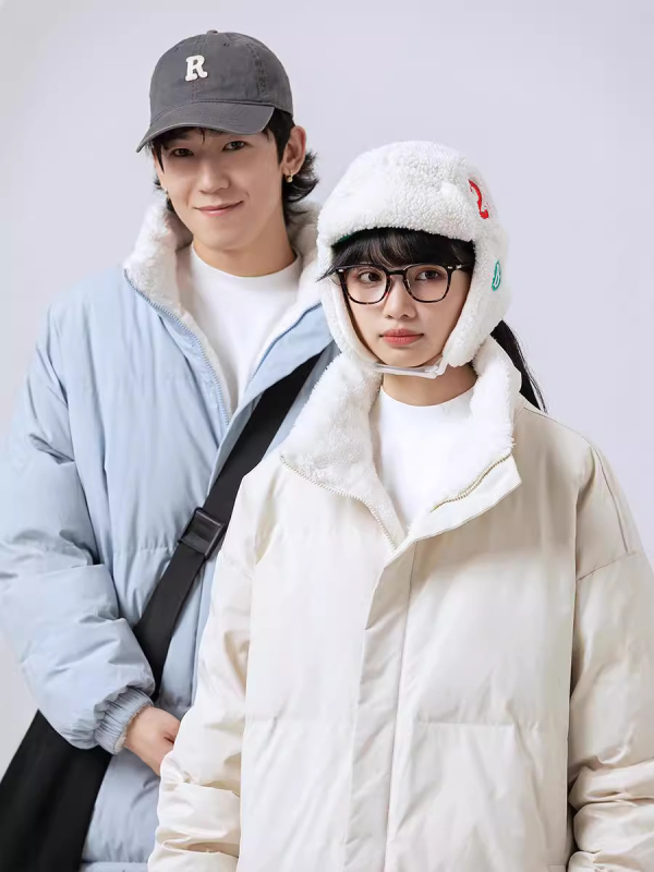 Muški reverzibilni kaput s fleece podstavom, poliester punilo, zatvarač, stojeći ovratnik, Oxford tkanina