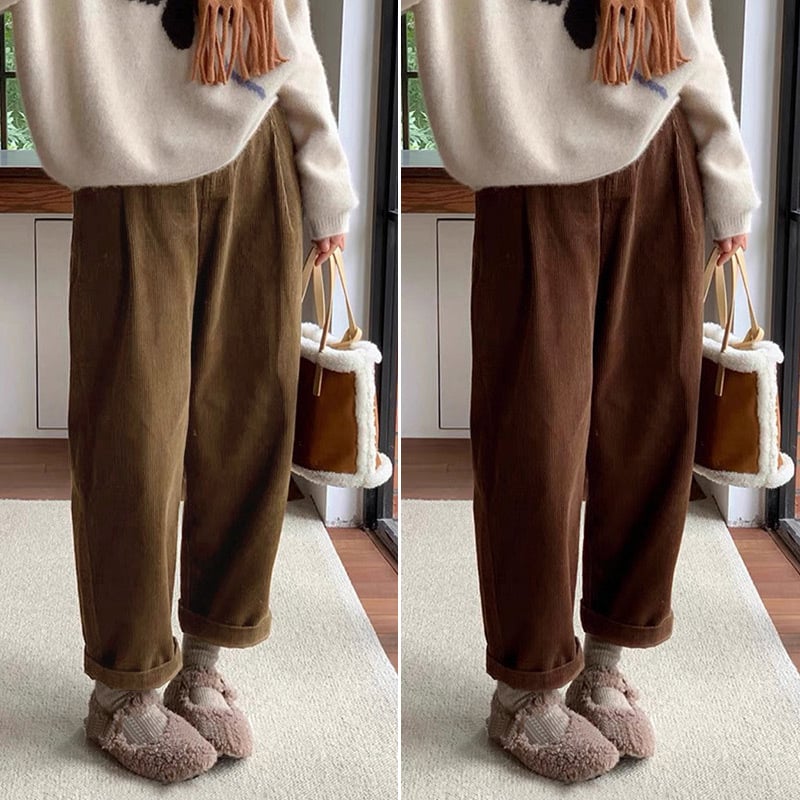 Nėščiųjų kelnės rudens–žiemos sezonui, platus kirpimas, aukštas liemuo, pilvo palaikymas, tiesus kirpimas, kasdieniai, poliesterio-elastano mišinys, storesnė medžiaga