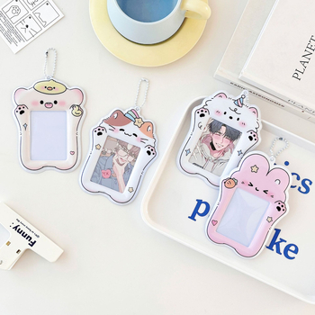 PVC kartes turētājs, unikāla karikatūras forma, INS stils, kartēm uzglabāšanai