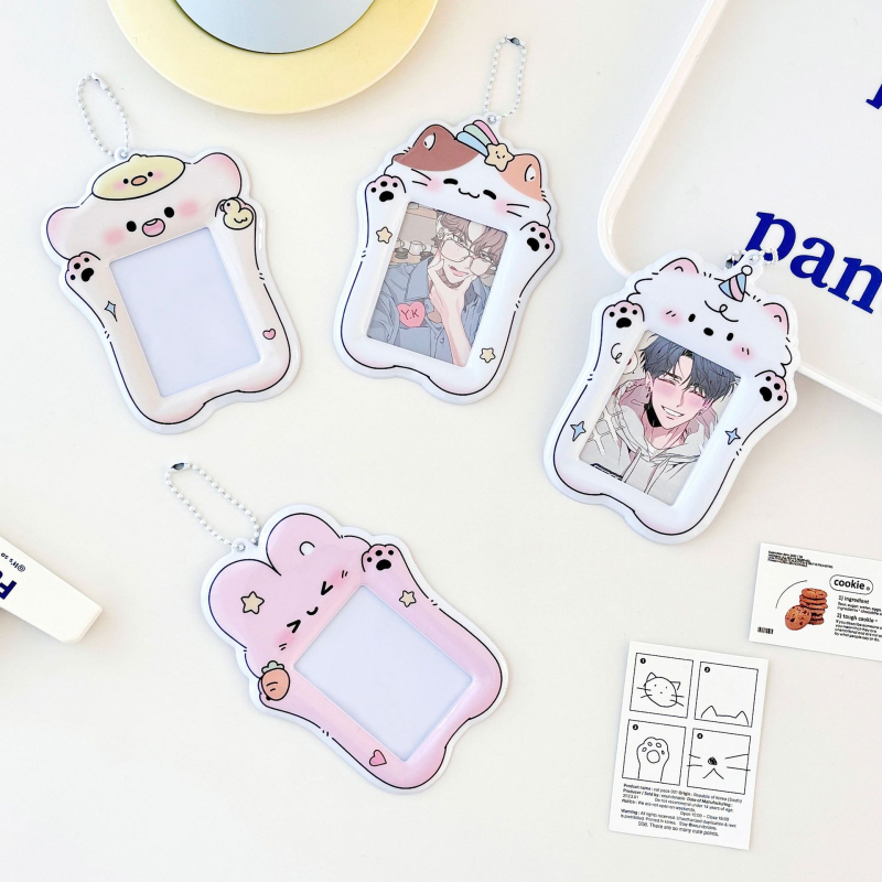 PVC kartes turētājs, unikāla karikatūras forma, INS stils, kartēm uzglabāšanai