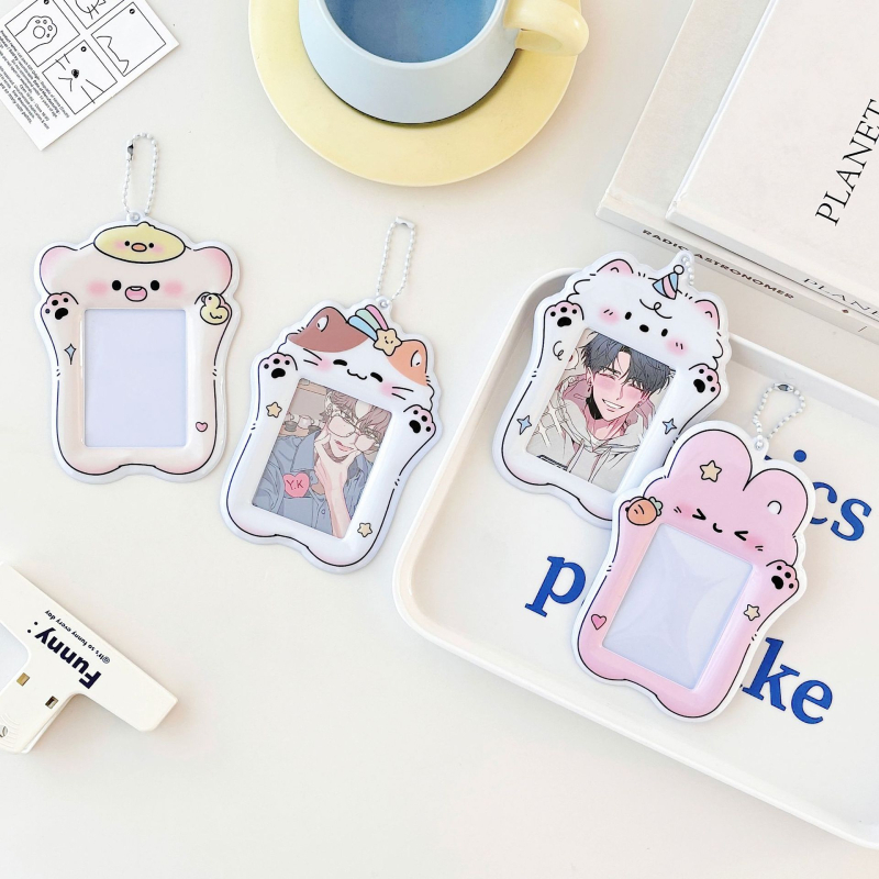 PVC kartes turētājs, unikāla karikatūras forma, INS stils, kartēm uzglabāšanai