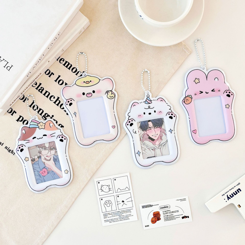 PVC kartes turētājs, unikāla karikatūras forma, INS stils, kartēm uzglabāšanai