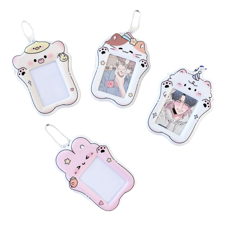 PVC kartes turētājs, unikāla karikatūras forma, INS stils, kartēm uzglabāšanai