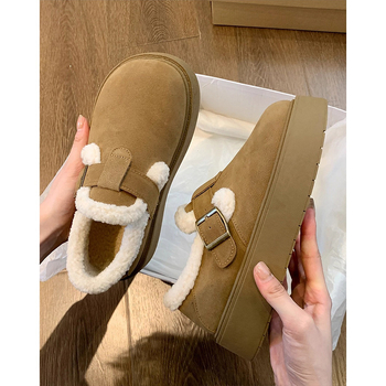 Ženske retro cipele u stilu Birkenstock, Slip-On, nubuk gornji dio, zaobljeni vrh, gumena potplat, PU ulošak, niski gornji dio, izvezeni uzorak, plišna unutrašnjost, jesen 2025 izdanje