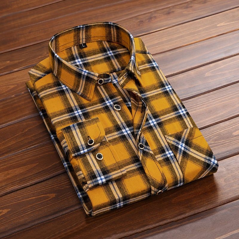 Nauji pavasario/rudens languoti marškiniai ilgomis rankovėmis, korėjietiško stiliaus, modernūs, universalūs, laisvalaikio, tinkantys jaunimui ir vidutinio amžiaus žmonėms, su kišenėmis, laisvo kirpimo.