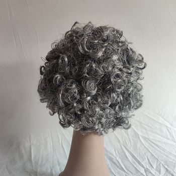 Perucă pentru costume de scenă – păr scurt, bucle, model 030, stil non-mainstream, mătase locală, potrivită pentru toate fețele, fără permanent sau vopsire.
