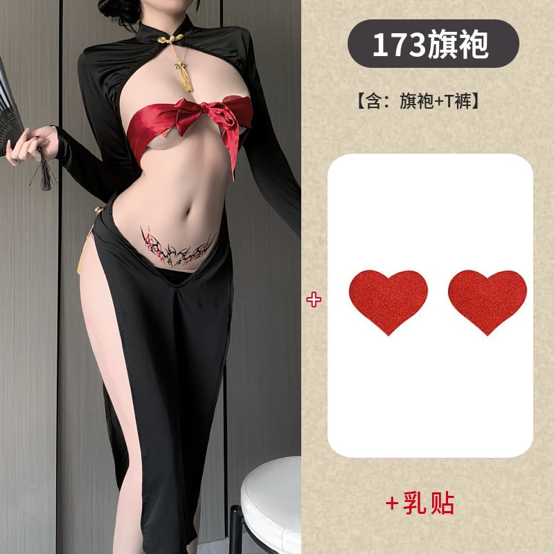 Σεξουαλικά εσώρουχα με αναστρέψιμο σχέδιο – ρόλοι (κοστούμι βασίλισσας χορού, στολή οικονόμου) – πολυεστέρας, περιεκτικότητα 90–95% πολυεστέρα, συσκευασία σε σακούλα