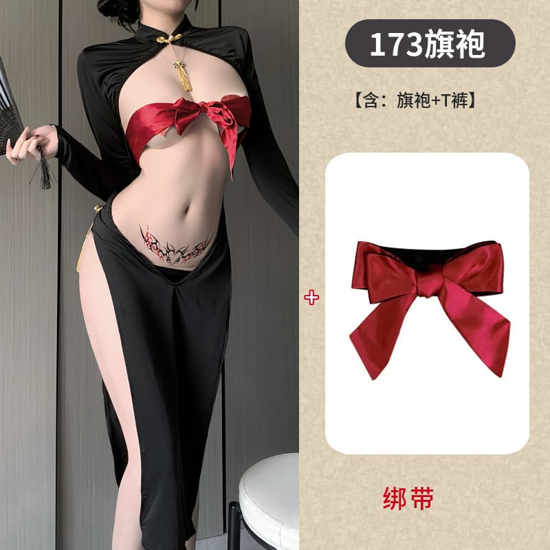 Σεξουαλικά εσώρουχα με αναστρέψιμο σχέδιο – ρόλοι (κοστούμι βασίλισσας χορού, στολή οικονόμου) – πολυεστέρας, περιεκτικότητα 90–95% πολυεστέρα, συσκευασία σε σακούλα