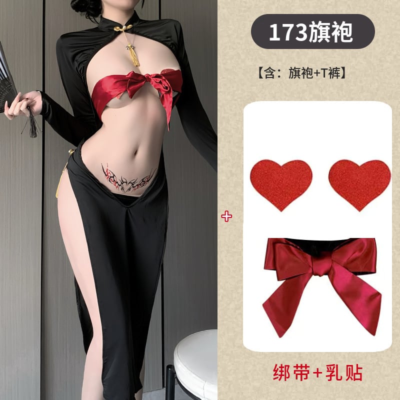 Σεξουαλικά εσώρουχα με αναστρέψιμο σχέδιο – ρόλοι (κοστούμι βασίλισσας χορού, στολή οικονόμου) – πολυεστέρας, περιεκτικότητα 90–95% πολυεστέρα, συσκευασία σε σακούλα