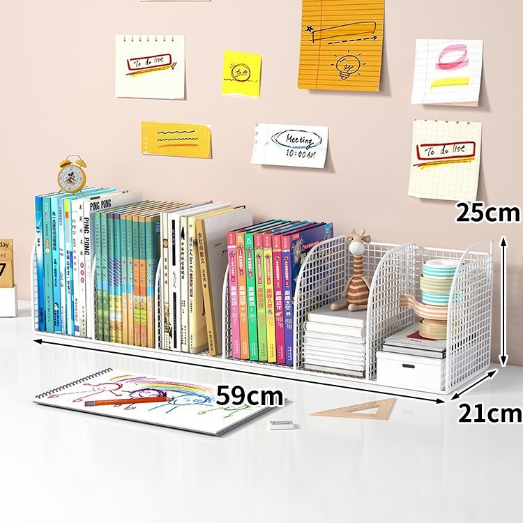 Metalinė stalinių knygų lentyna su fiksuotomis pertvaromis, itališko minimalistinio stiliaus