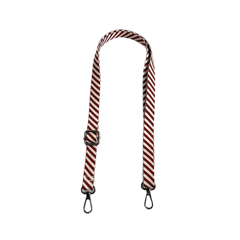 Koti õlarihm — vahetatav reguleeritav crossbody rihm, triibuline jacquard, polüester, kulumiskindel, kevad 2025