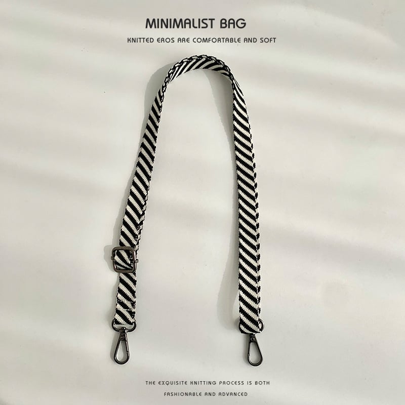 Koti õlarihm — vahetatav reguleeritav crossbody rihm, triibuline jacquard, polüester, kulumiskindel, kevad 2025