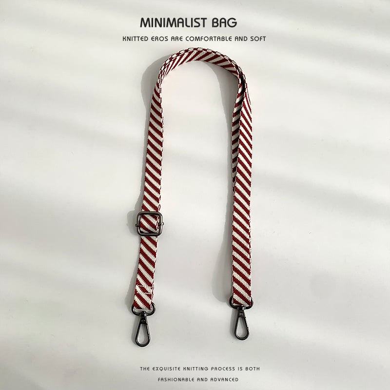 Koti õlarihm — vahetatav reguleeritav crossbody rihm, triibuline jacquard, polüester, kulumiskindel, kevad 2025