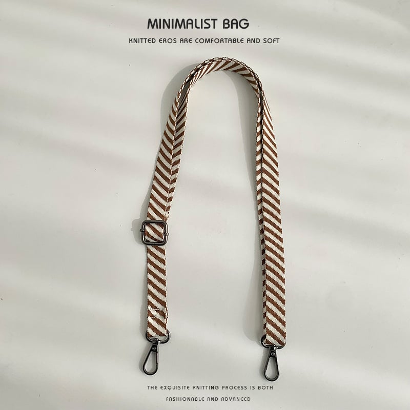 Koti õlarihm — vahetatav reguleeritav crossbody rihm, triibuline jacquard, polüester, kulumiskindel, kevad 2025