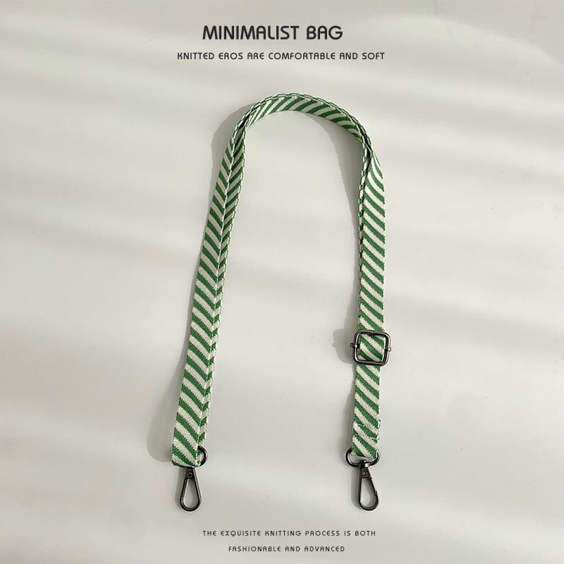 Koti õlarihm — vahetatav reguleeritav crossbody rihm, triibuline jacquard, polüester, kulumiskindel, kevad 2025