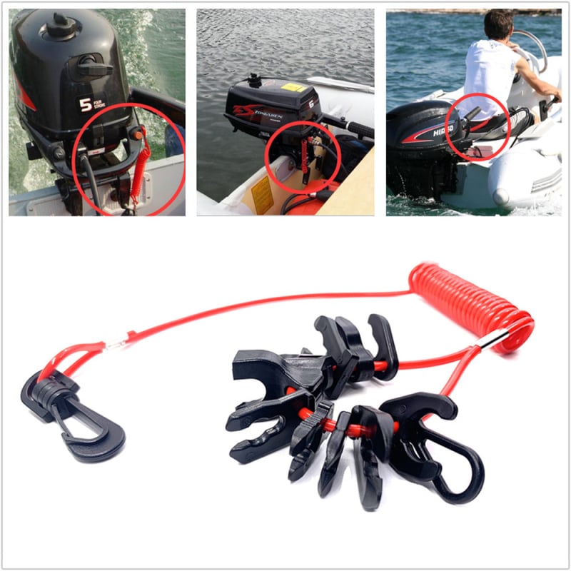 Enhua E31001 Išorinio variklio išjungimo jungiklis su virve – avarinė išjungimas greitaeigiams kateriams ir motoriniams kateriams