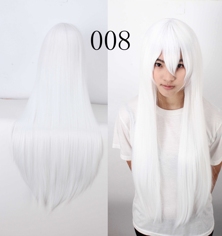 Perucă cosplay - fibră rezistentă la temperaturi înalte, poate fi vopsită, Model K026, rezistentă la căldură, Origine Zhejiang