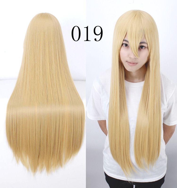 Perucă cosplay - fibră rezistentă la temperaturi înalte, poate fi vopsită, Model K026, rezistentă la căldură, Origine Zhejiang