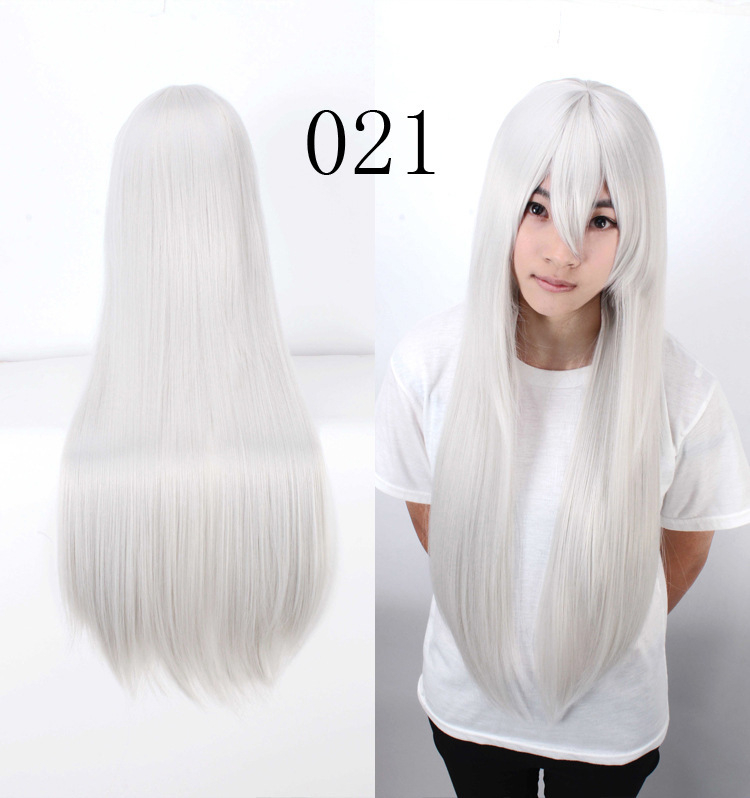 Perucă cosplay - fibră rezistentă la temperaturi înalte, poate fi vopsită, Model K026, rezistentă la căldură, Origine Zhejiang