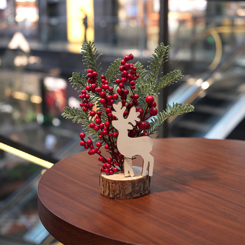 Laudadele asetatav jõulupuu miniatuurdekoratsioon — plastikmaterjal, bränd Soft blue ruoting, Jõulud