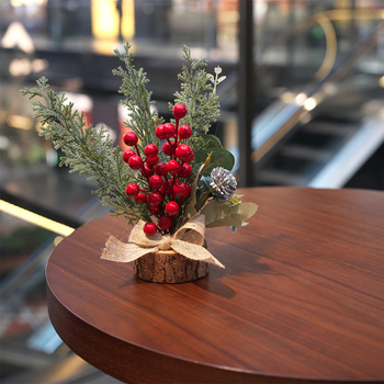 Laudadele asetatav jõulupuu miniatuurdekoratsioon — plastikmaterjal, bränd Soft blue ruoting, Jõulud