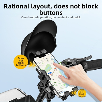 Mingchezhibao motociklo telefono laikiklis su gravitacijos laikikliu ant vairo – bendras suderinamumas, be įkrovimo