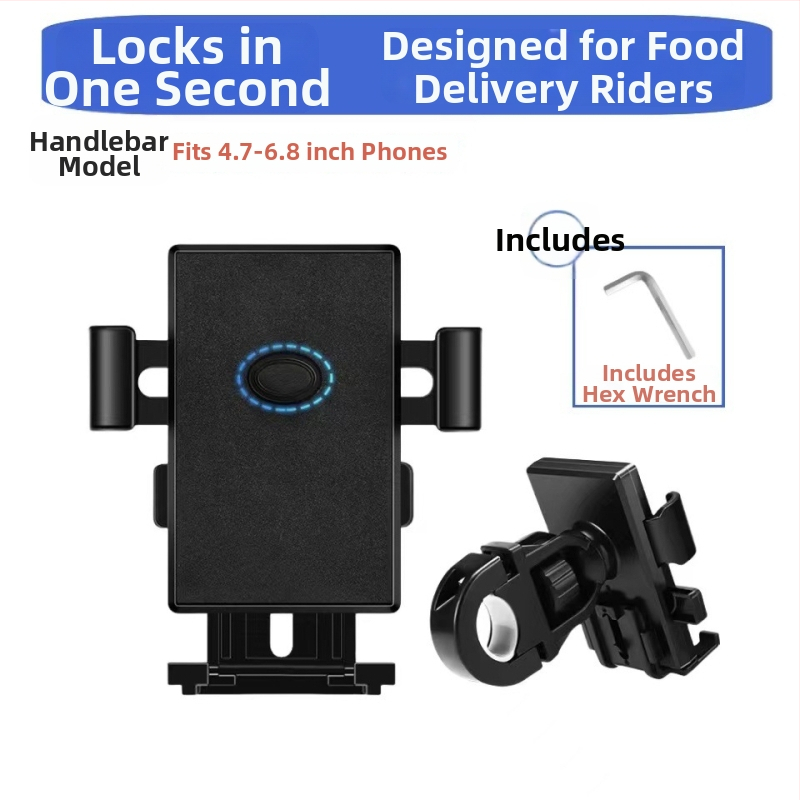 Držiak na telefón pre elektrické vozidlá, motocykel a horské bicykle s navigáciou (materiál: mäkké lepidlo; značka: bez značky)