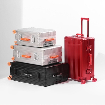 Alumiinium-magnésiumi sulamist käsipagas koos istmega, suur maht, TSA lukk, universaalsed rattad