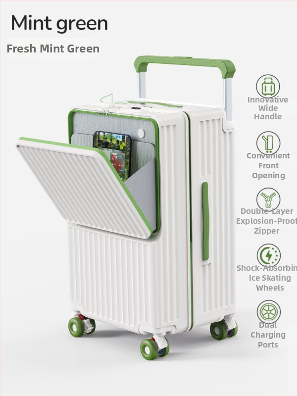 Reisikohver kuiva–niiske eraldamisega, eesava disain, USB-port, veekindel, suur maht