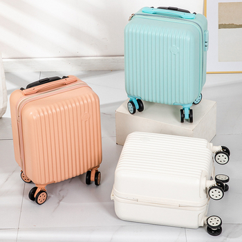 Omanfi 14-tolline käsipagas, ABS+PC, 2,3 kg, universaalsed rattad, tõmblukuga avamine, tavaline kombinatsioonlukk