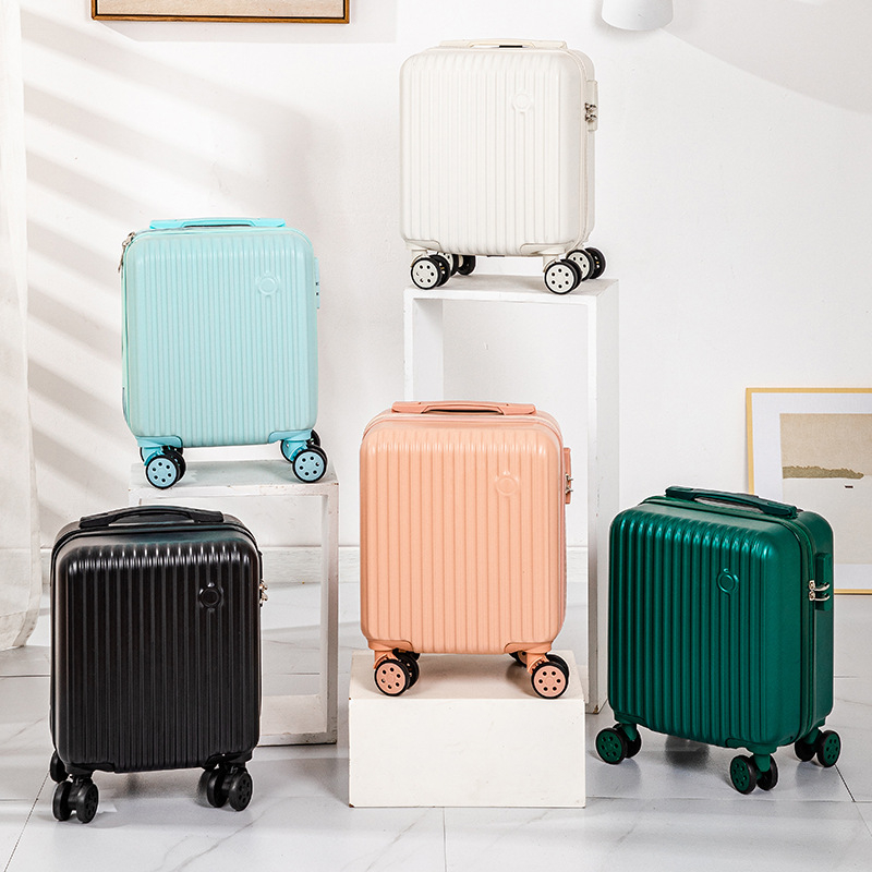 Omanfi 14-tolline käsipagas, ABS+PC, 2,3 kg, universaalsed rattad, tõmblukuga avamine, tavaline kombinatsioonlukk